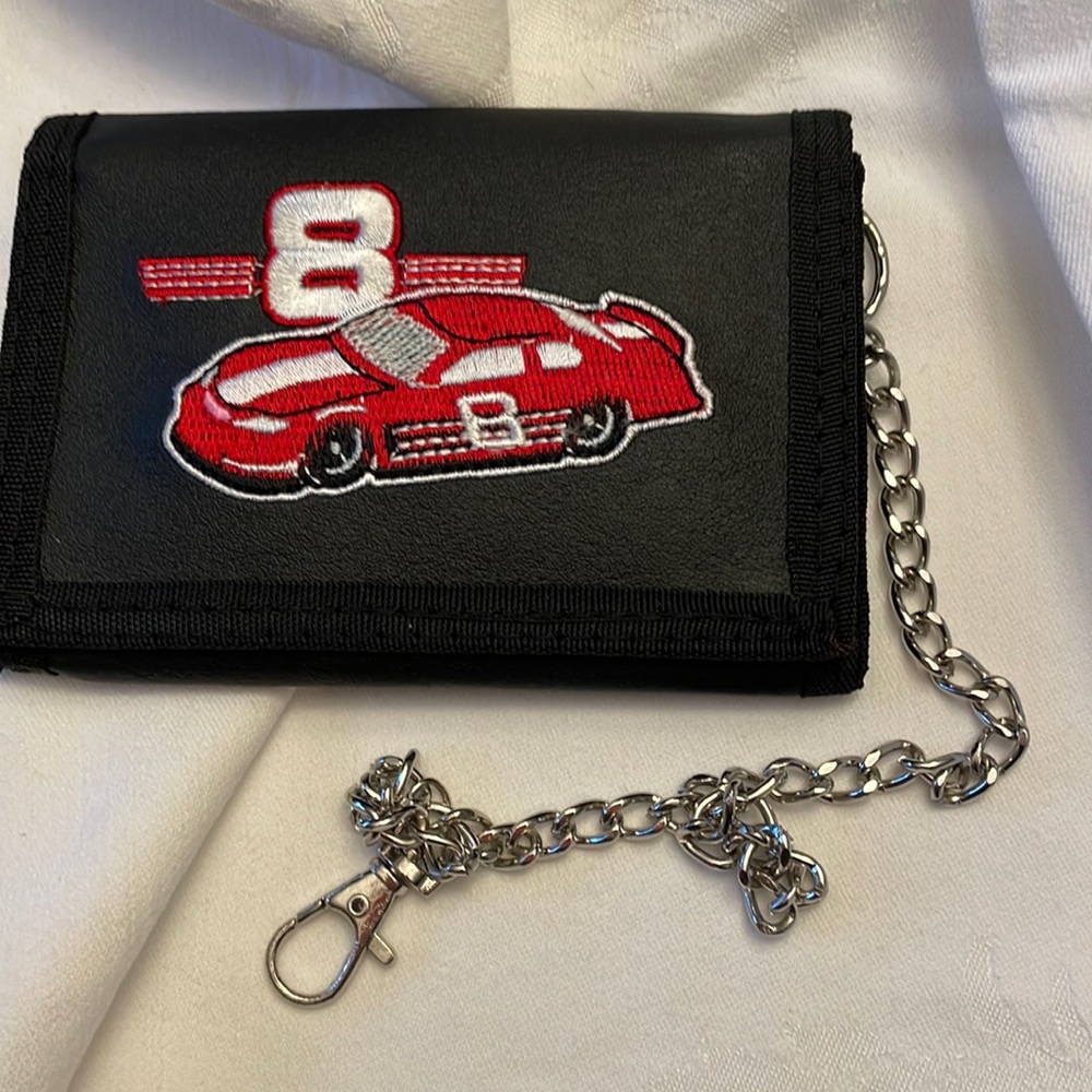Men’s NASCAR number 8 men’s trifold wallet